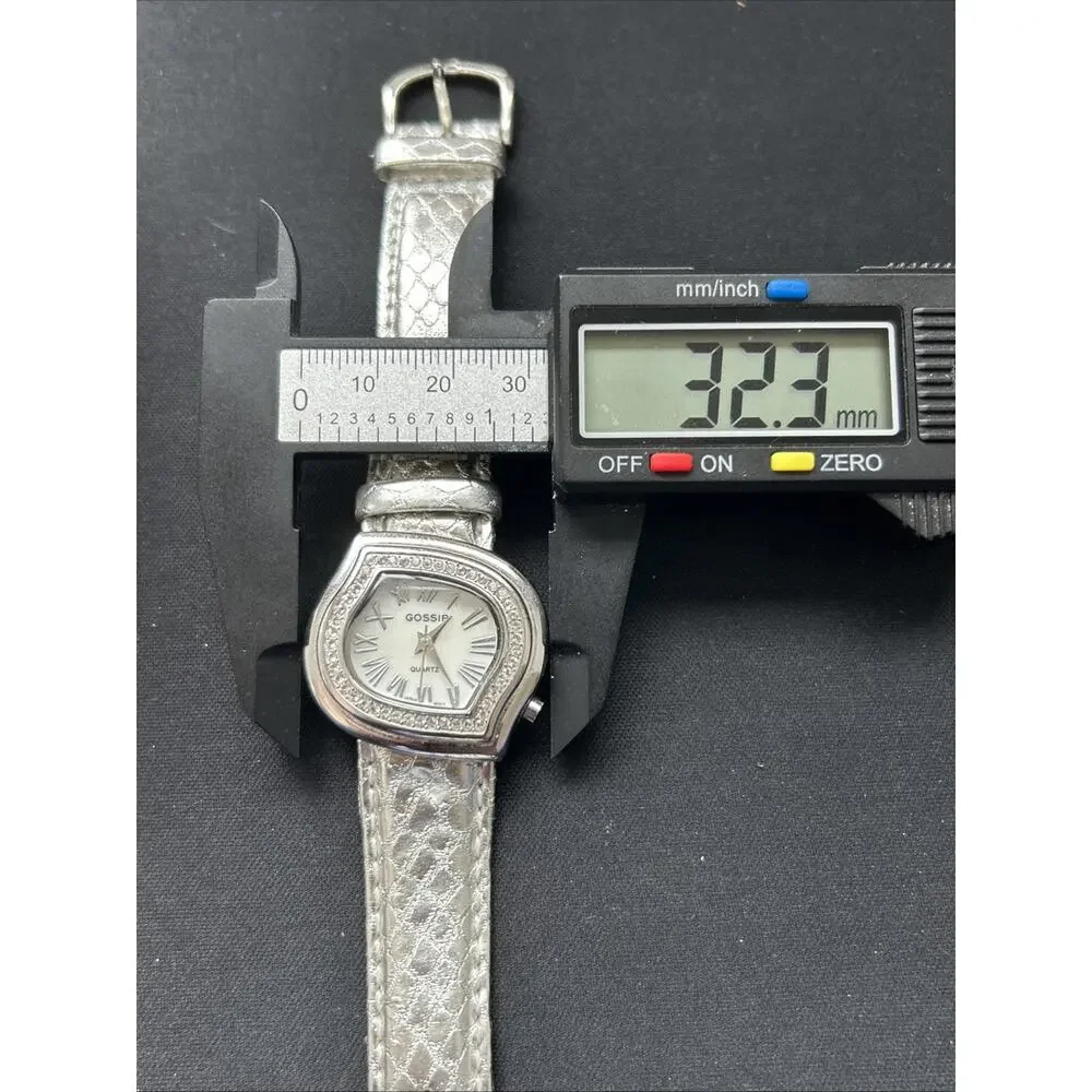 Gossip White Dial Silver Tone Case And Band Women’s Quartz Watch